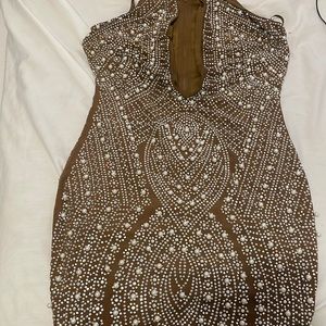 Shine on mini dress
